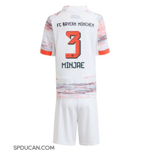 Dječji Nogometni Dres Bayern Munich Kim Min-jae #3 Gostujuci 2025-26 Kratak Rukav (+ Kratke hlače)